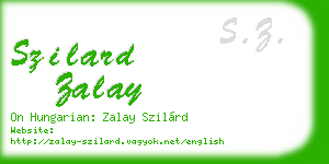 szilard zalay business card