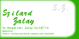 szilard zalay business card